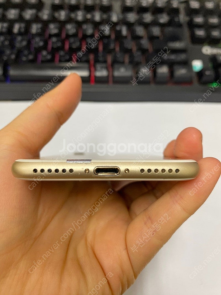 197396 아이폰7 골드 A급 32GB 무잔상 배터리...--6