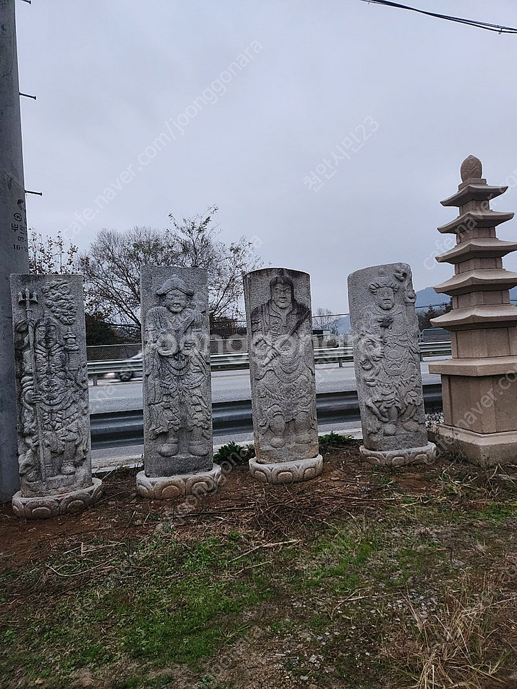석물 사천왕 사대천왕 불상 부처님 석탑 석가모니--0
