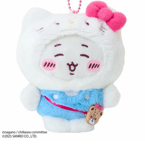 치이카와 산리오 콜라보 하치와레 시나모롤 마스코트/치이카와 키티 마스코트 인형