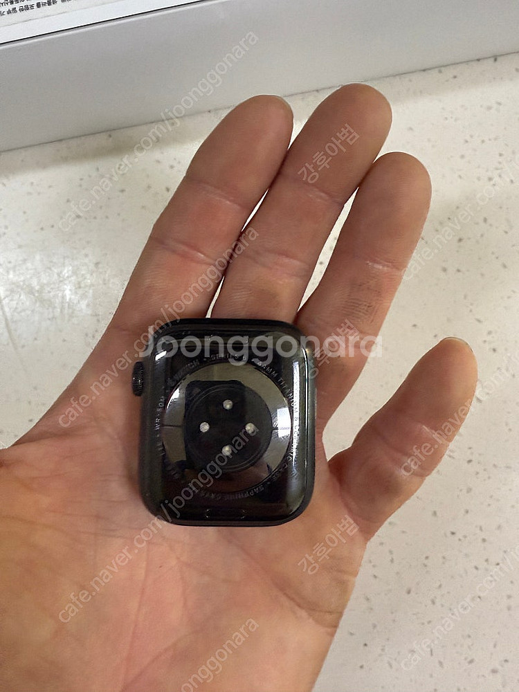 애플워치6 44mm 블랙티타늄팝다--2