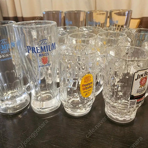 일본 현지 하이볼컵 짐빔 산토리 맥주컵 총20개