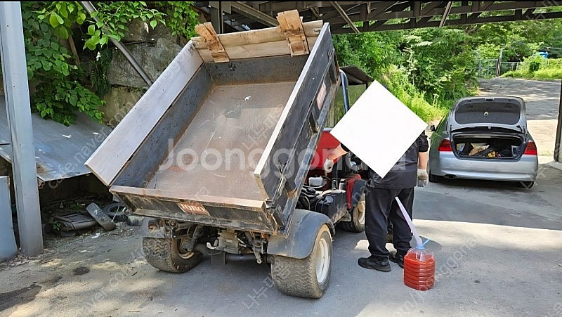 덤프카 모래 자갈 퇴비 운반차--0