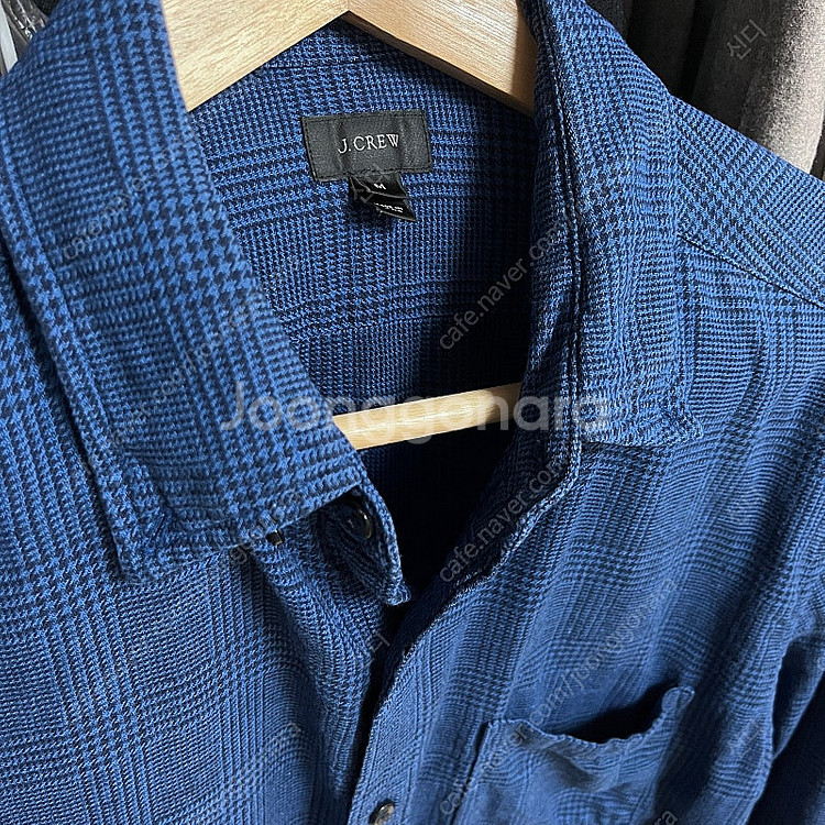 제이크루(J.Crew) 리넨셔츠 글렌체크 블루 M(10...--1