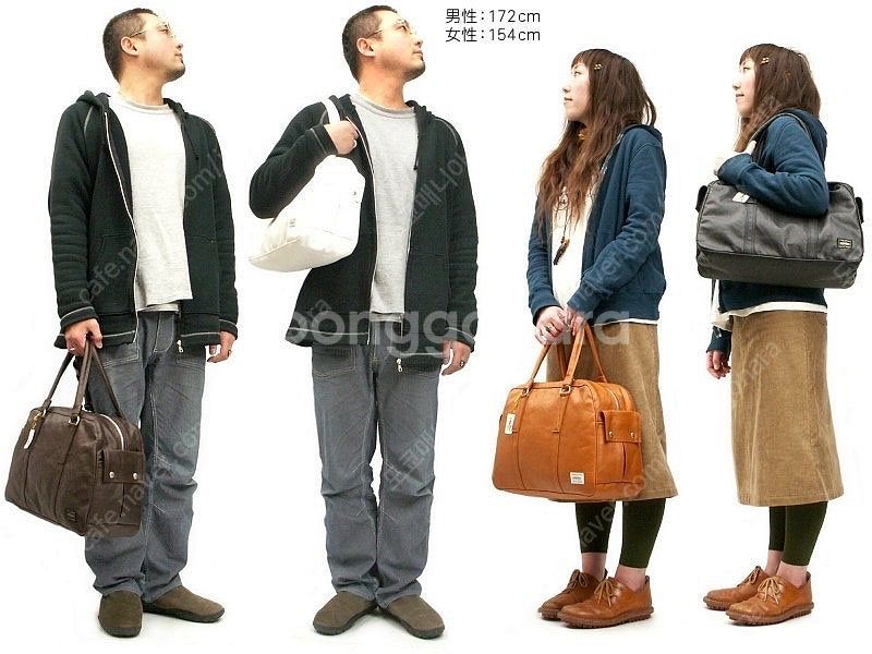 요시다 포터 프리스타일 보스턴백 브라운--1