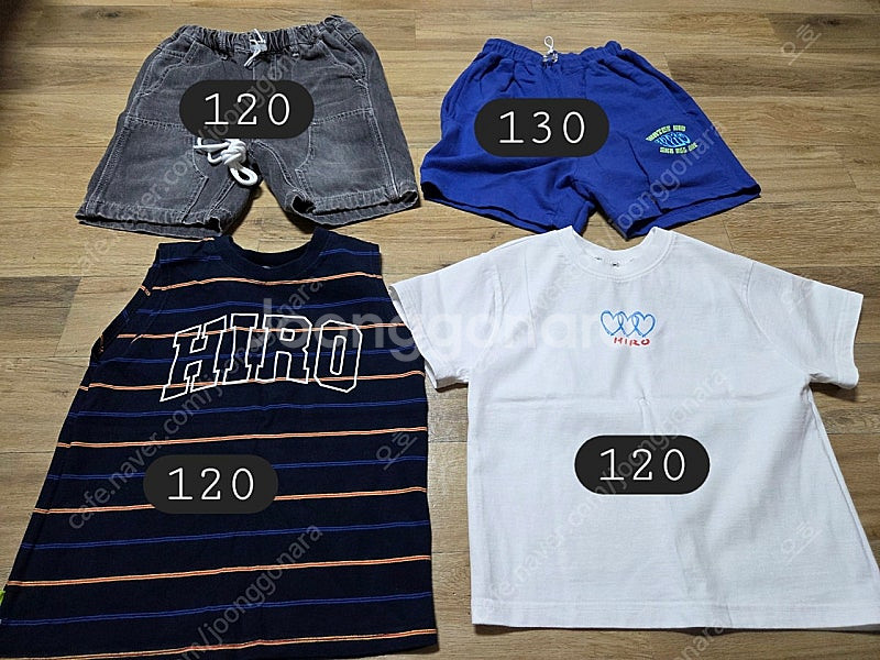 히로 130&120 여름 옷 일괄판매합니다.--0