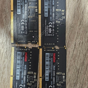 ddr5 노트북 imation 8G 3장 / 16G 1장 (imation 미사용 적출) 2만 4만