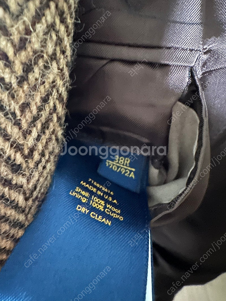 폴로 랄프로렌 헤링본 자켓 38r--3