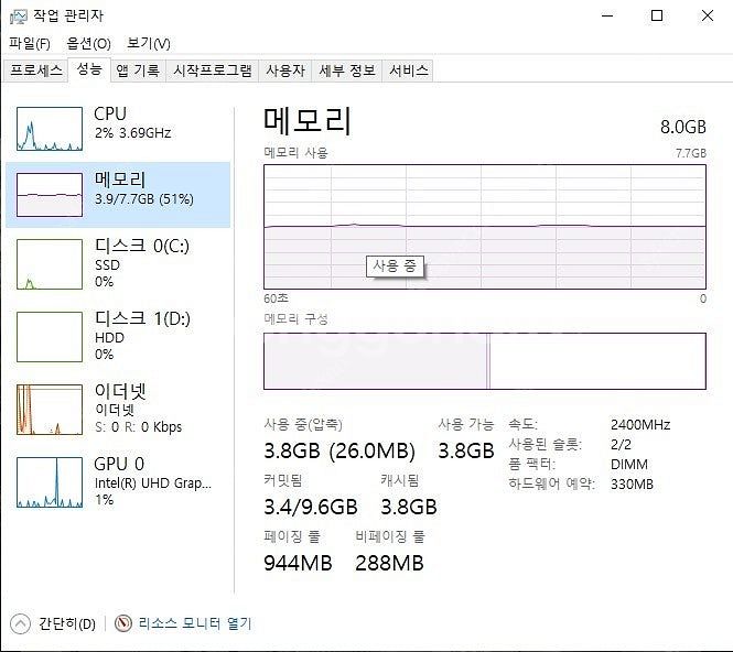 컴퓨터 본체 50,000원 팝니다. (인텔 G5400,...--1