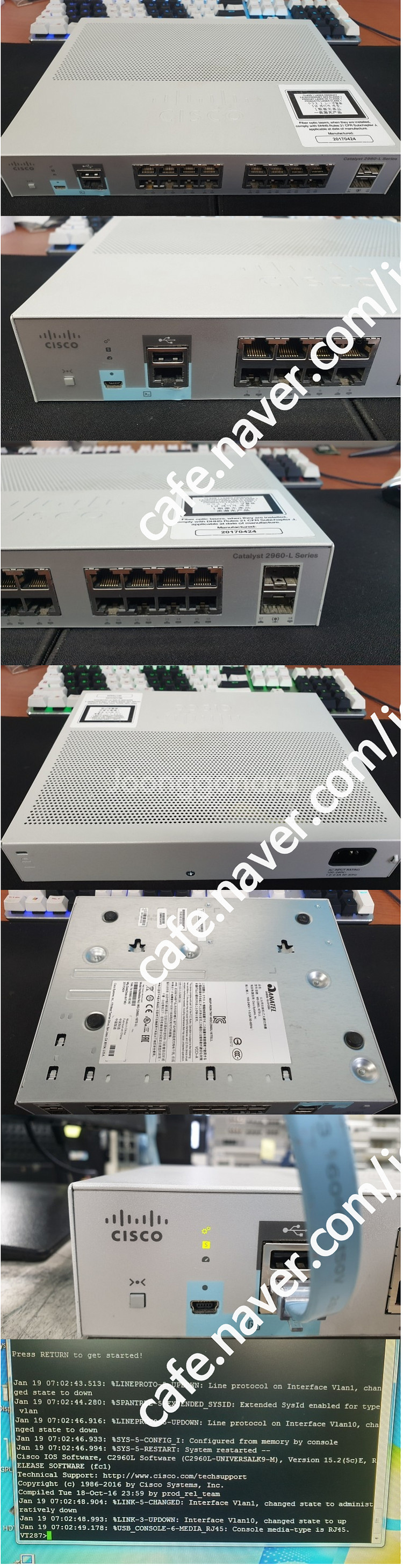 CISCO L2스위치 (WS-C2960L-16TS-LL...--0