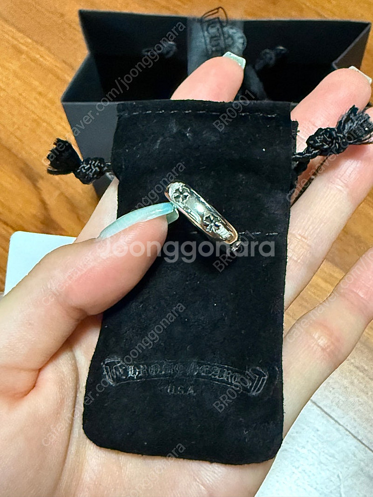 크롬하츠 네거티브플러스링 US5 새상품--1