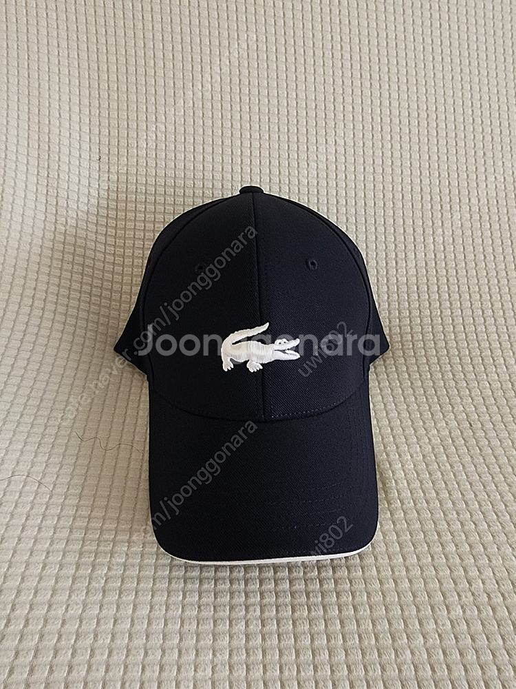 선물받은 새상품 라코스떼 모자 매우 진한 곤색 네이비--0