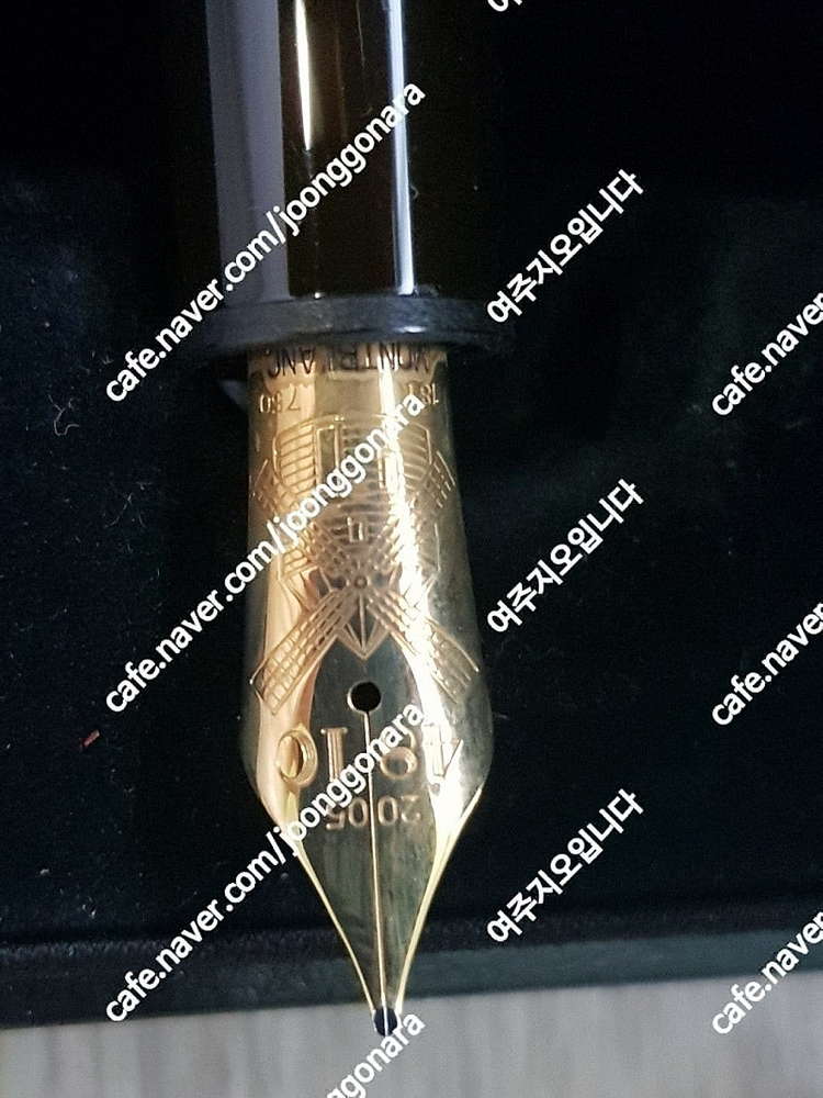 몽블랑 만년필 아티스트 2005 미겔 드 세르반테스 18K 미디엄 펜촉 ,aurora asia 리미티드 에디션,오로...--2