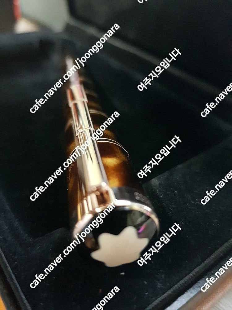 몽블랑 만년필 아티스트 2005 미겔 드 세르반테스 18K 미디엄 펜촉 ,aurora asia 리미티드 에디션,오로...--3