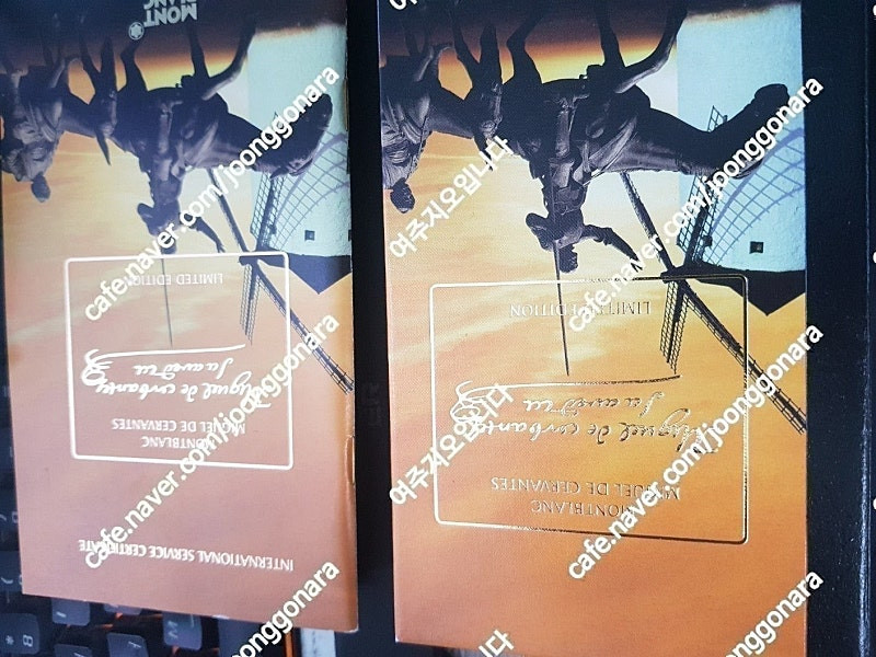 몽블랑 만년필 아티스트 2005 미겔 드 세르반테스 18K 미디엄 펜촉 ,aurora asia 리미티드 에디션,오로...--5