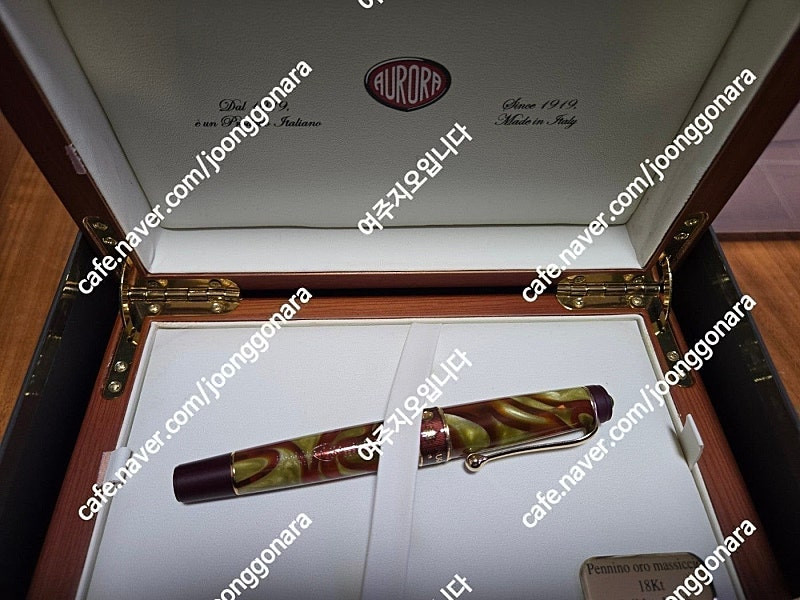 몽블랑 만년필 아티스트 2005 미겔 드 세르반테스 18K 미디엄 펜촉 ,aurora asia 리미티드 에디션,오로...--8