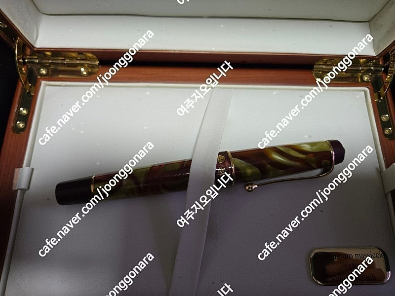 몽블랑 만년필 아티스트 2005 미겔 드 세르반테스 18K 미디엄 펜촉 ,aurora asia 리미티드 에디션,오로...--9