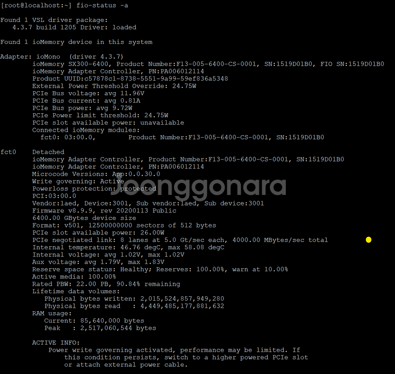 델 T7910 / 퓨전 IO 6.4TB SSD--1