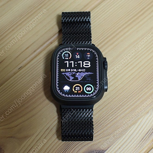 애플워치 울트라2 셀룰러 49mm 블랙 티타늄 & 밀레니즈루프 & 트레일루프 판매합니다.