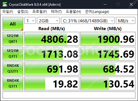 서버용 삼성 PCI 카드형 SSD 1.6TB--5