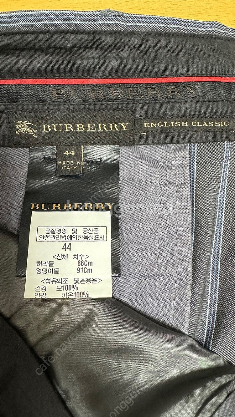 버버리 BURBERRY 슬랙스 바지 팬츠 정품 새상품급...--6