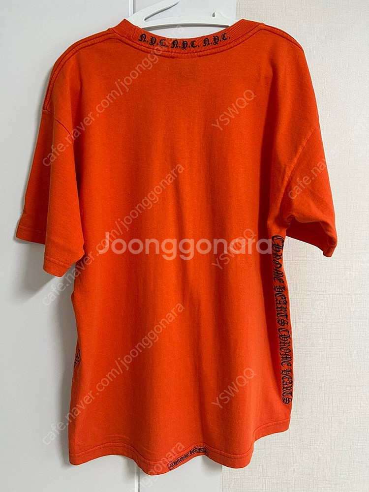 크롬하츠 NYC 넥로고 빈티지 티셔츠--2