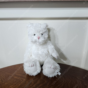 보이즈베어 레어 뽀글 흰 고양이 키덜트 빈티지 인형