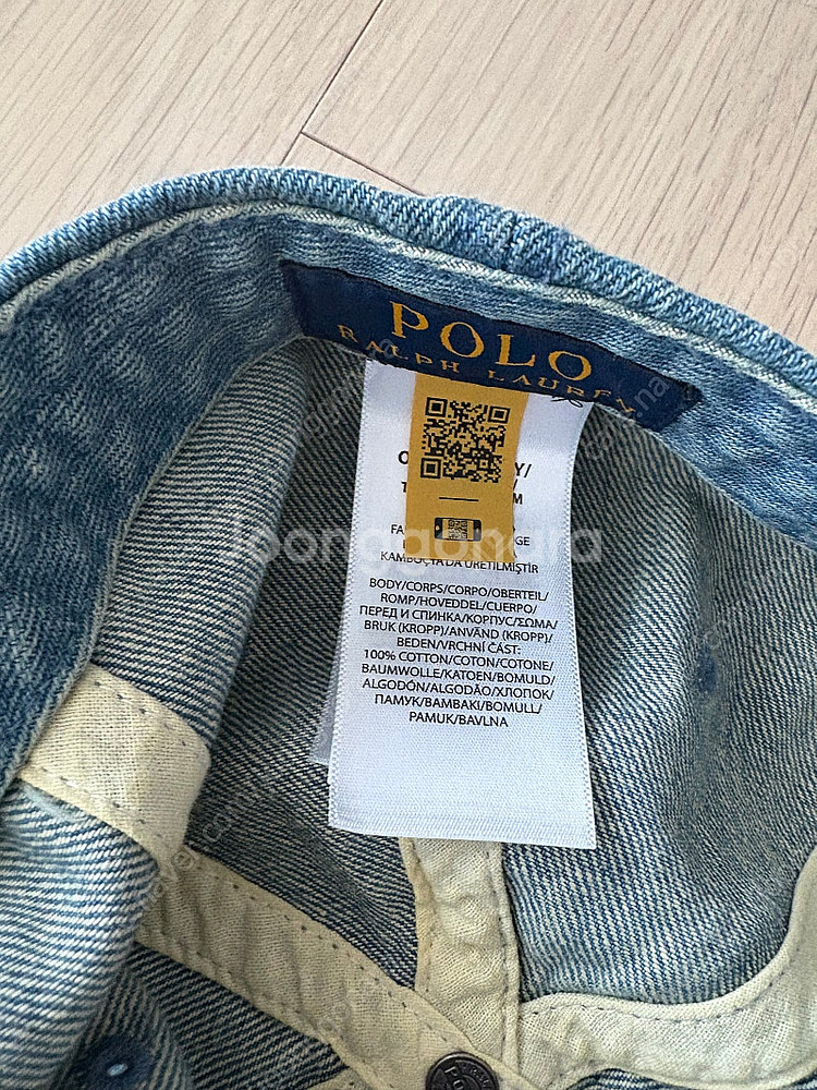 폴로랄프로렌 데님 볼캡--1