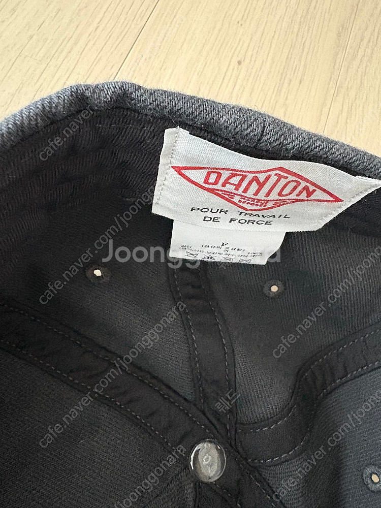 단톤 코튼 볼캡 진회색--2