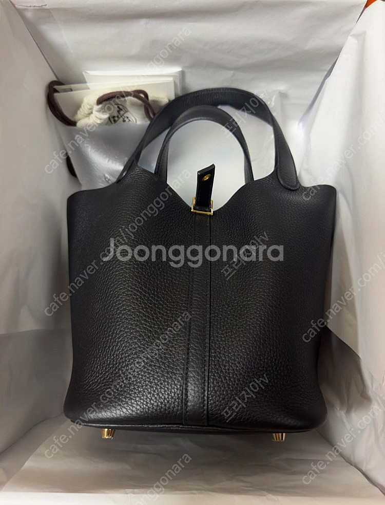 에르메스 피코탄 22 누아색상 B각인 새제품급--1