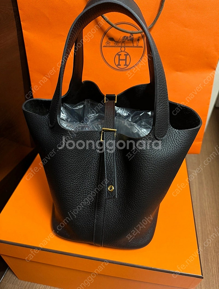 에르메스 피코탄 22 누아색상 B각인 새제품급--2