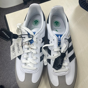 아디다스 삼바 비건 화이트 블랙 250사이즈 새상, 크림 구매내역 인증 H01877