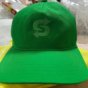 서브웨이 그린 볼캡 모자