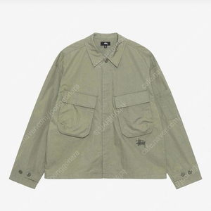 (스투시) STUSSY 밀리터리 오버셔츠 올리브 M 새상품 팔아요