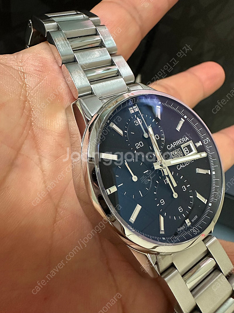 태그호이어 크로노그래프41mm 신형 21년스태핑--1
