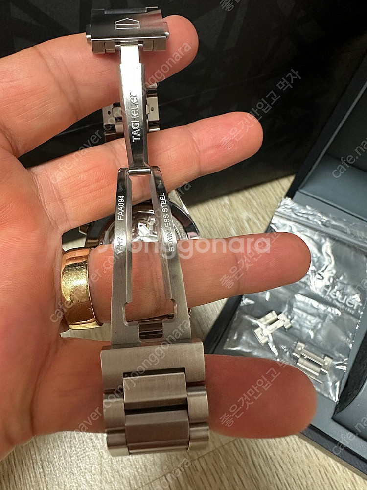 태그호이어 크로노그래프41mm 신형 21년스태핑--6