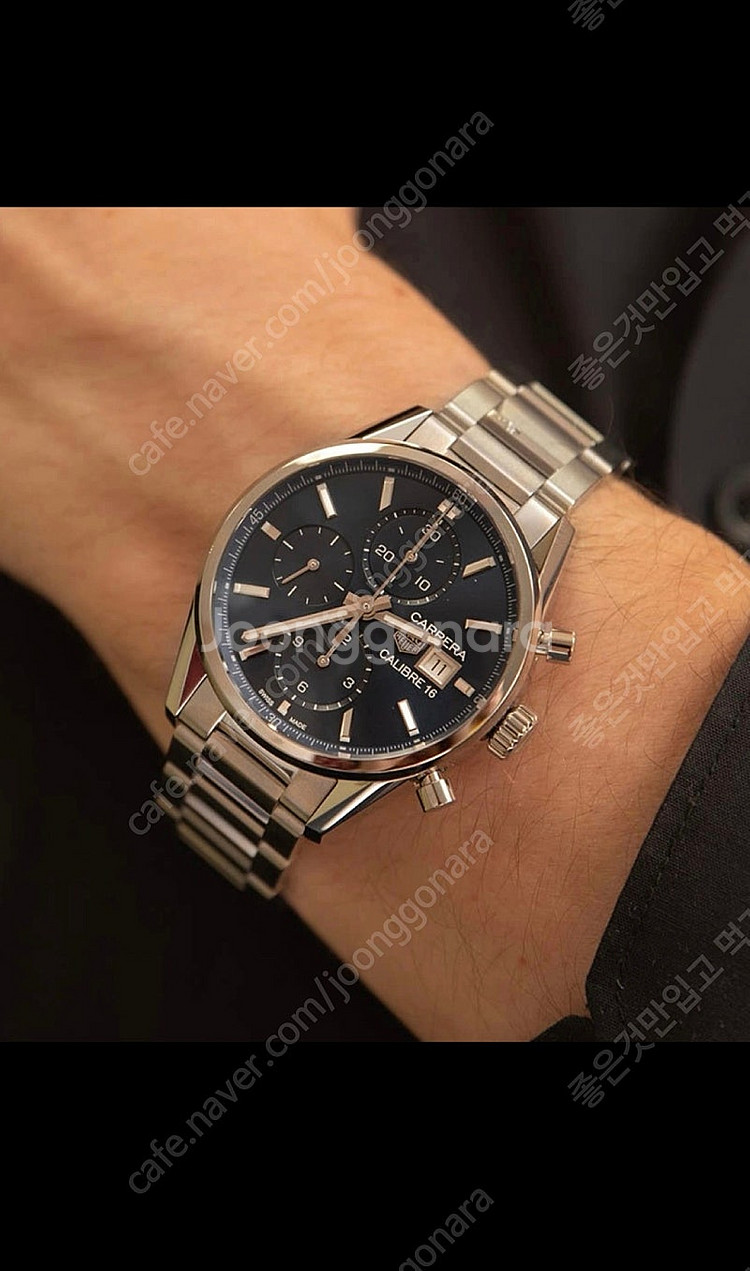 태그호이어 크로노그래프41mm 신형 21년스태핑--8