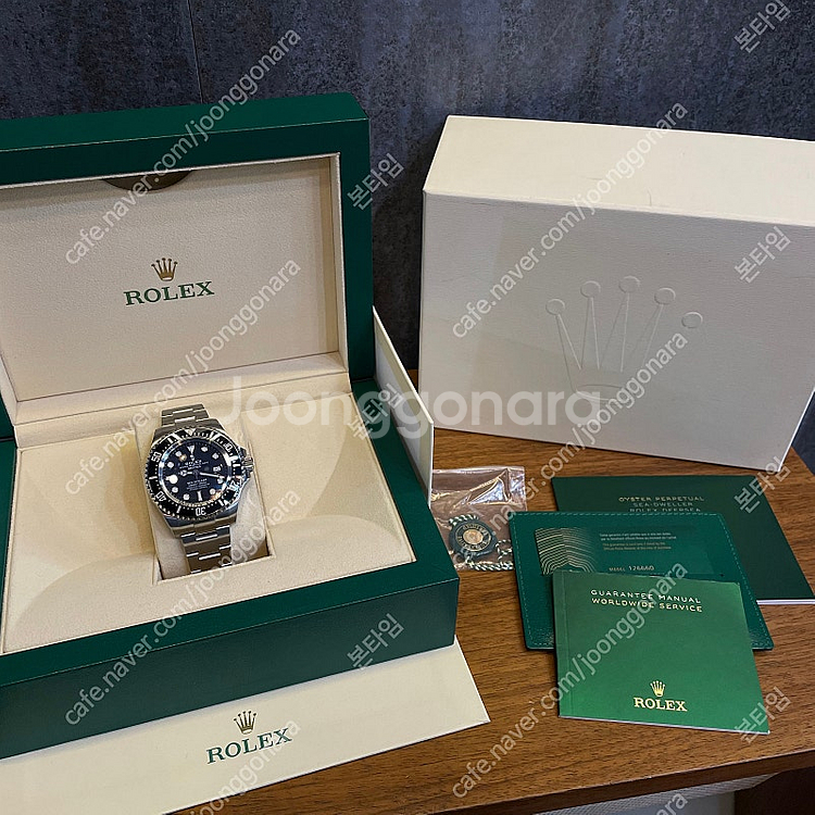 126660 씨드웰러 딥씨 검판 44mm 스틸 롤렉스 ...--8