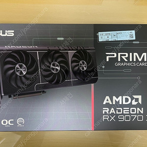 asus prime 9070xt 16g 그래픽카드