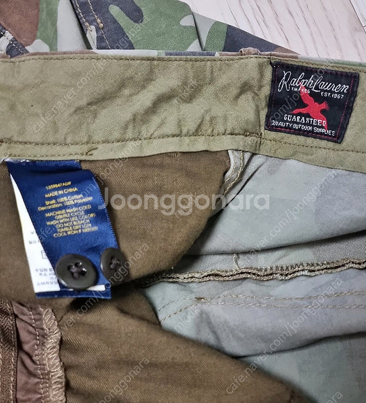 [30] 폴로 랄프로렌 비글 강아지 자수 카모 쇼츠 반...--7