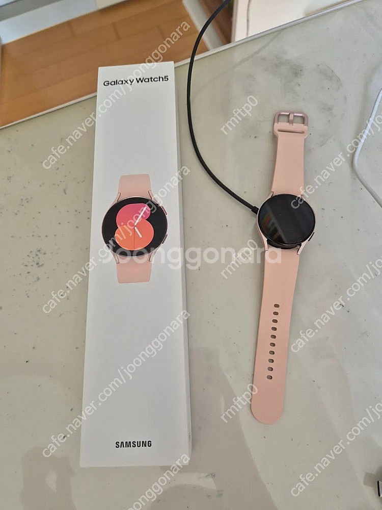 삼성갤럭시워치5 핑크골드 40mm--0
