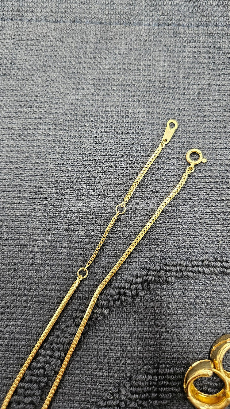 골든듀 ku 로프 18인치 체인 옐골--0