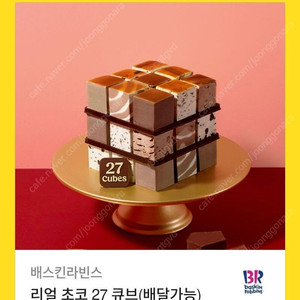베스킨 라빈스 리얼초코 27큐브