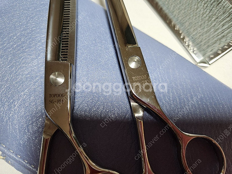 애견미용 탑독 민가위,숱가위, 원올 슬리커브러쉬--4