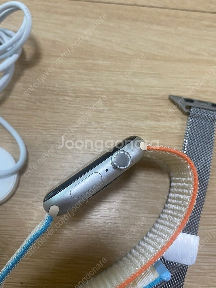 애플워치10세대 46mm 실버 gps 배터리100%--0