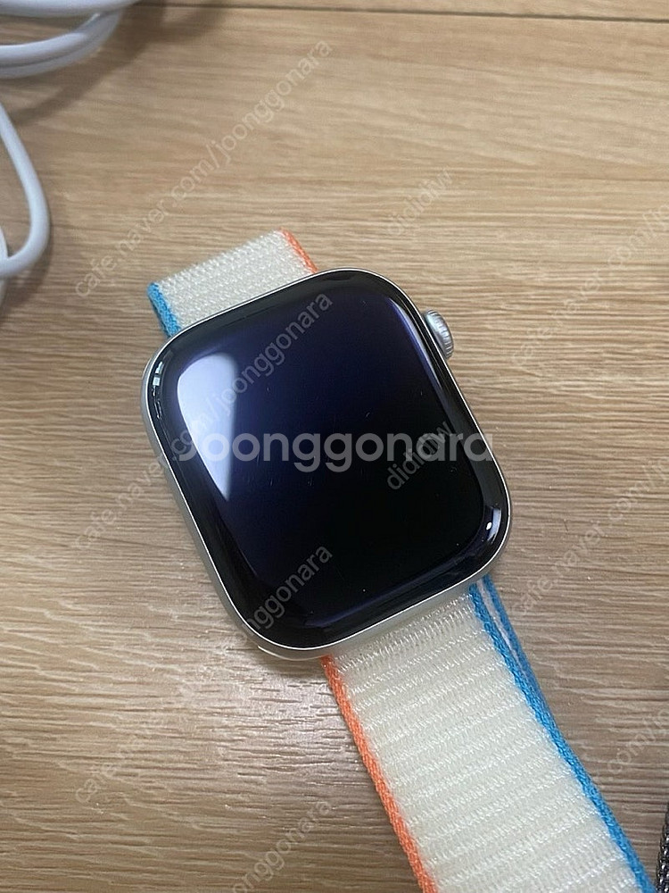 애플워치10세대 46mm 실버 gps 배터리100%--3