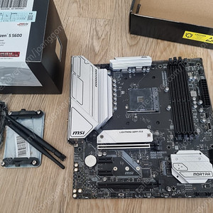 msi B550m mortar max wifi / 미개봉 라이젠5 5600 일괄 팝니다