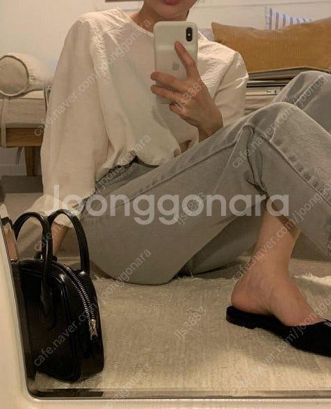 컴히얼 로즈베이 베리 한지 블라우스 / 새제품 / 착불...--0