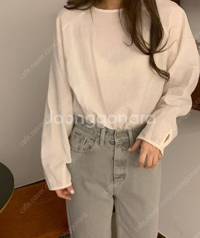 컴히얼 로즈베이 베리 한지 블라우스 / 새제품 / 착불...--4