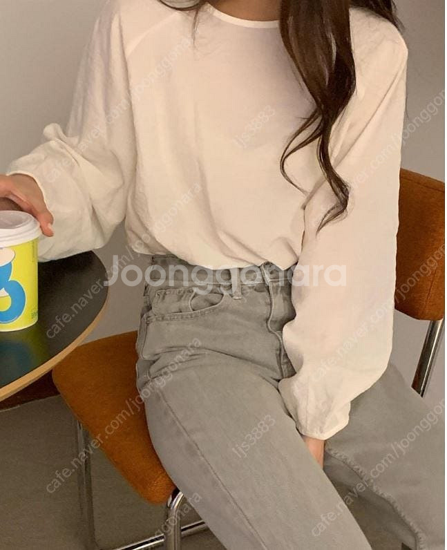컴히얼 로즈베이 베리 한지 블라우스 / 새제품 / 착불...--8