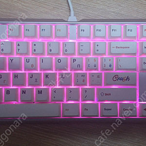 체리 MX board 3.0 RGB 화이트 홀리치키 개조 풀윤활